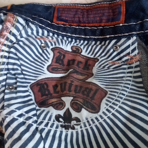 Rock Revival NWOT Women's 26 Bootcut May Bejeweled Embroidered Distressed - Picture 7 of 12